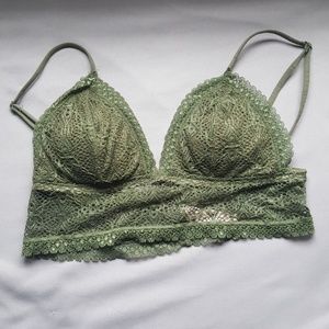 NWOT Army Green bralette